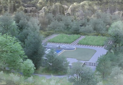 Aerial view of proposed WWTP Avoca