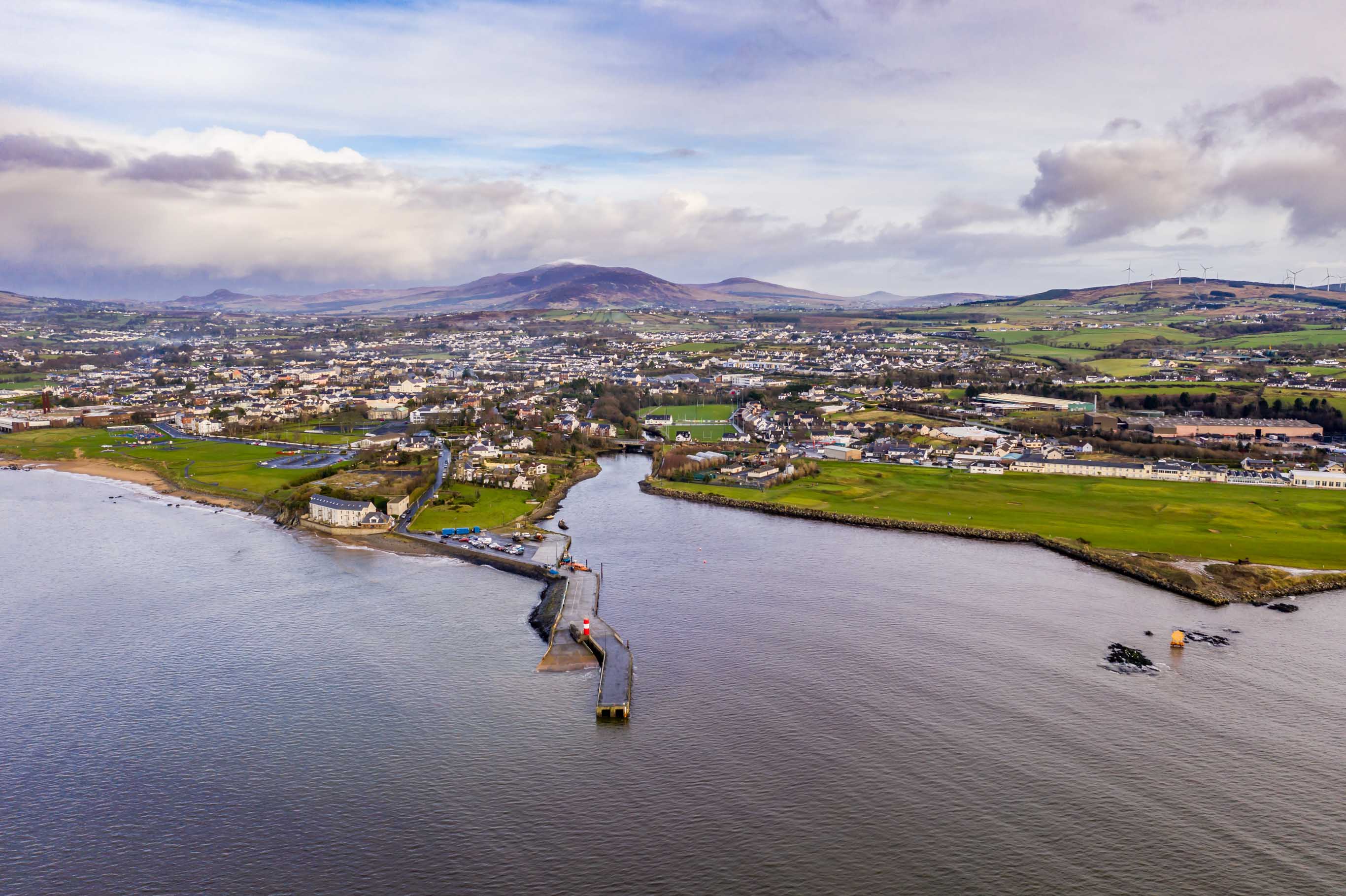 Aerial view Buncrana town