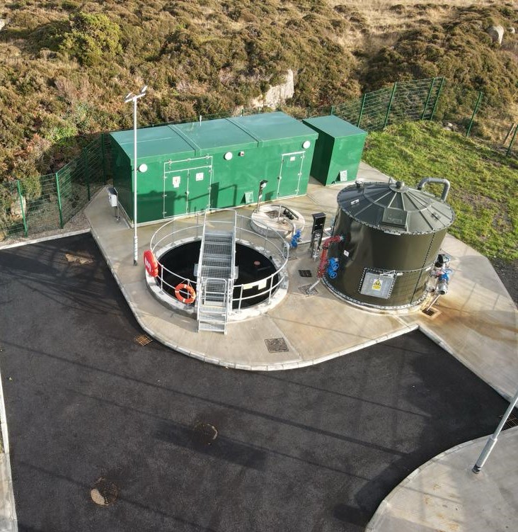 A wastewater treatment plant in Burtonport