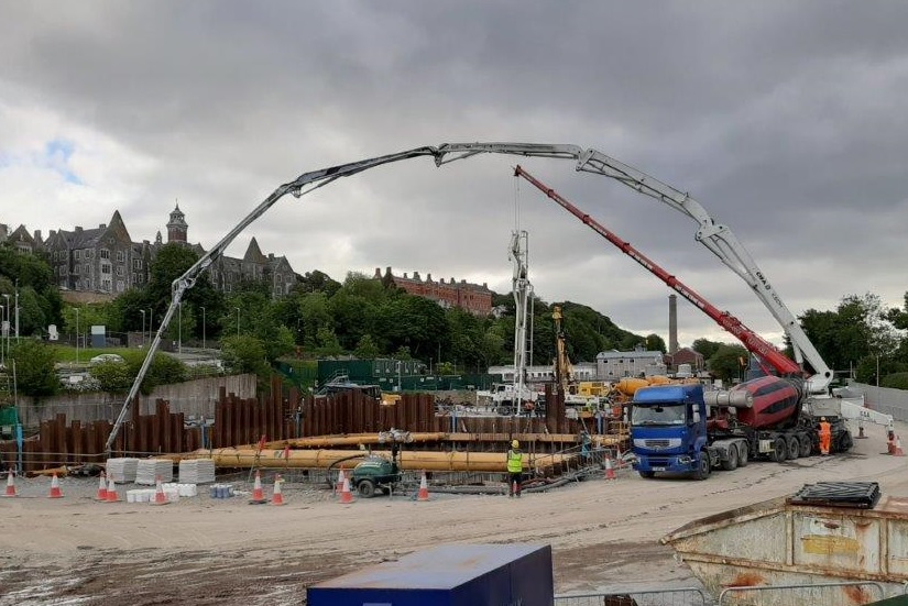 A construction site on Leet Road