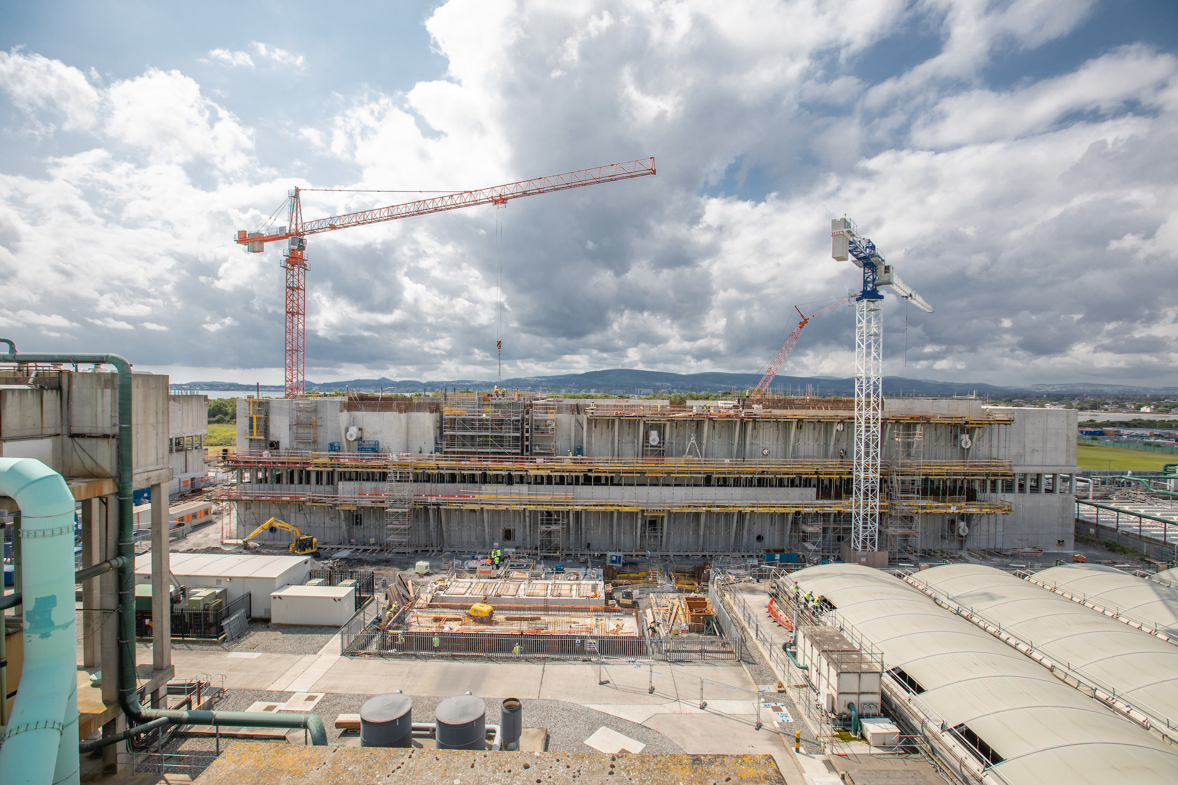 A construction site in Ringsend