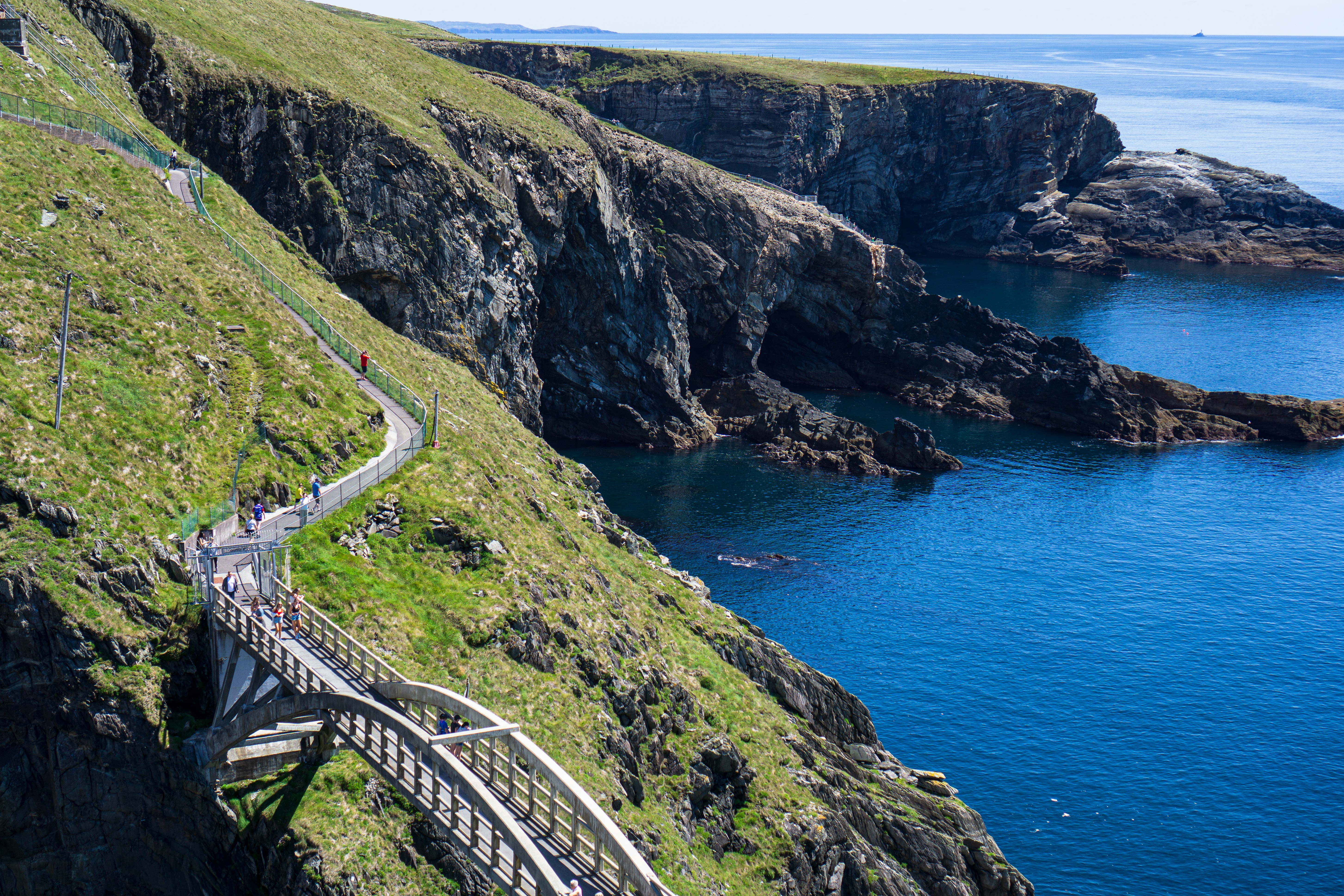 Walkway by some sea cliffs