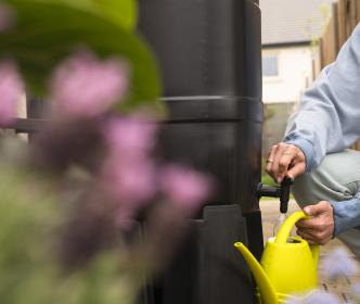 filling watering can